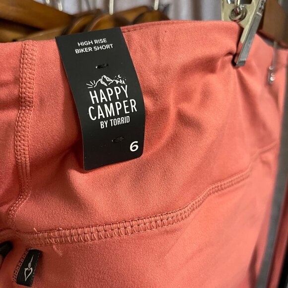 Torrid Womens NWT Pink Super Soft Performance Jersey 9Inch Active Bike Shorts 6X - Picture 5 of 8